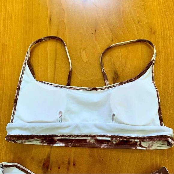 ✨Brown and White Tie Dye Bikini Set - Picture 9 of 12